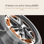 Tête de coupe à 6 lames en acier inoxydable